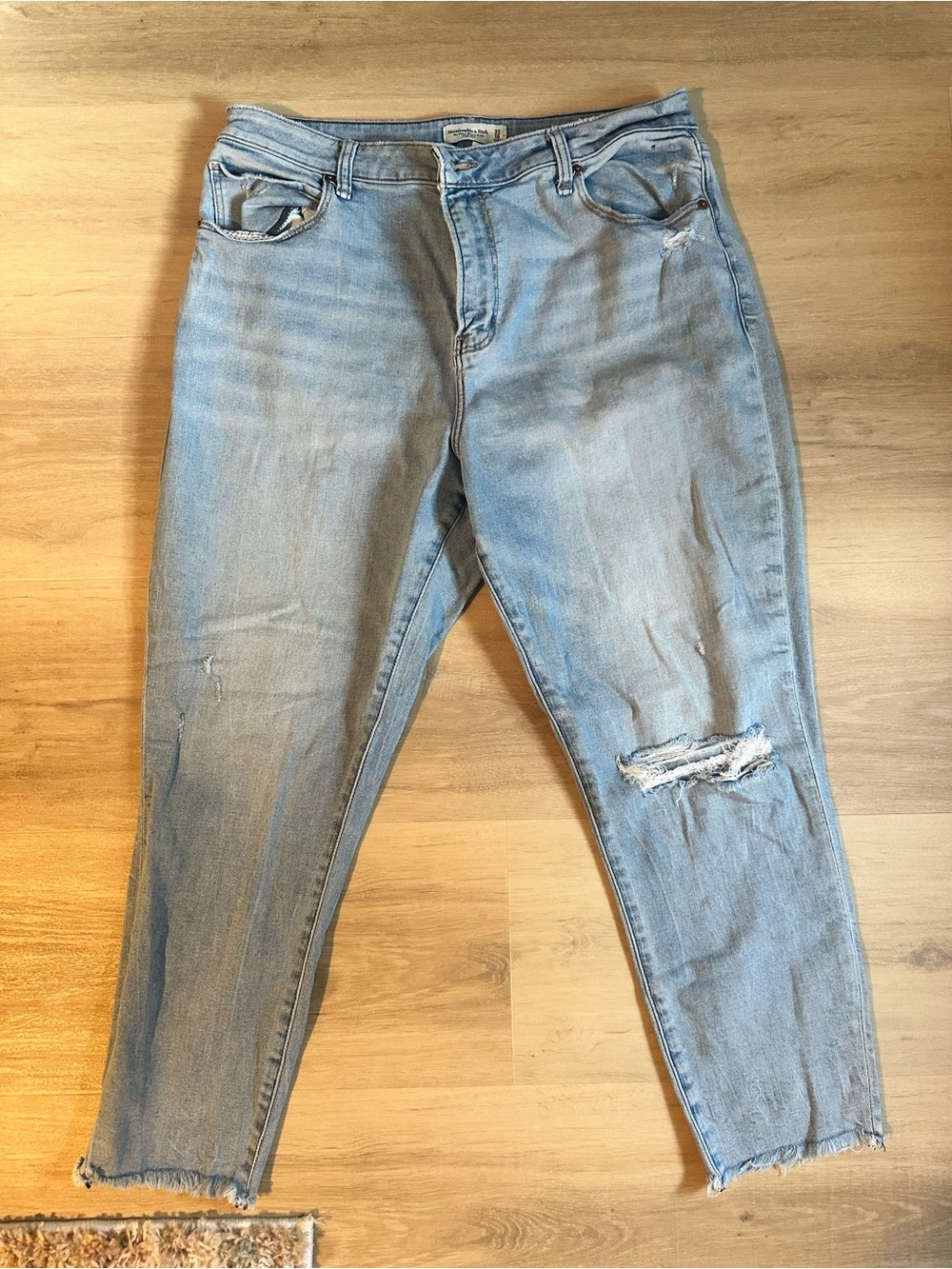 Abercrombie & Fitch Light Blue Straight Leg Jeans